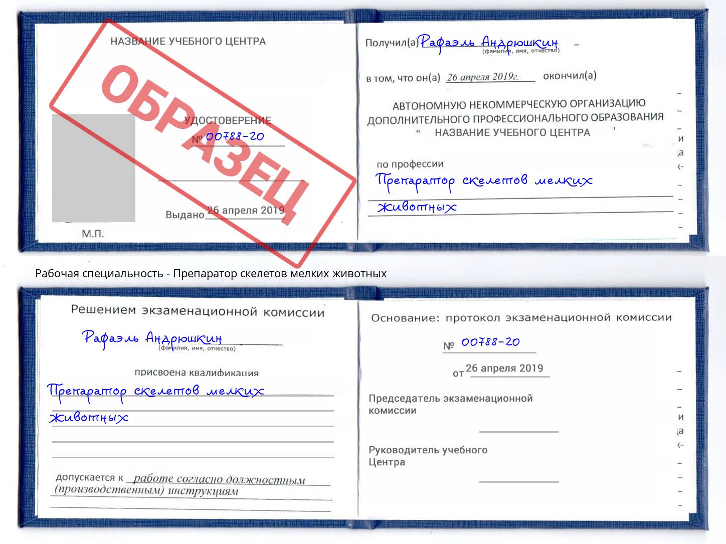 Препаратор скелетов мелких животных Ангарск